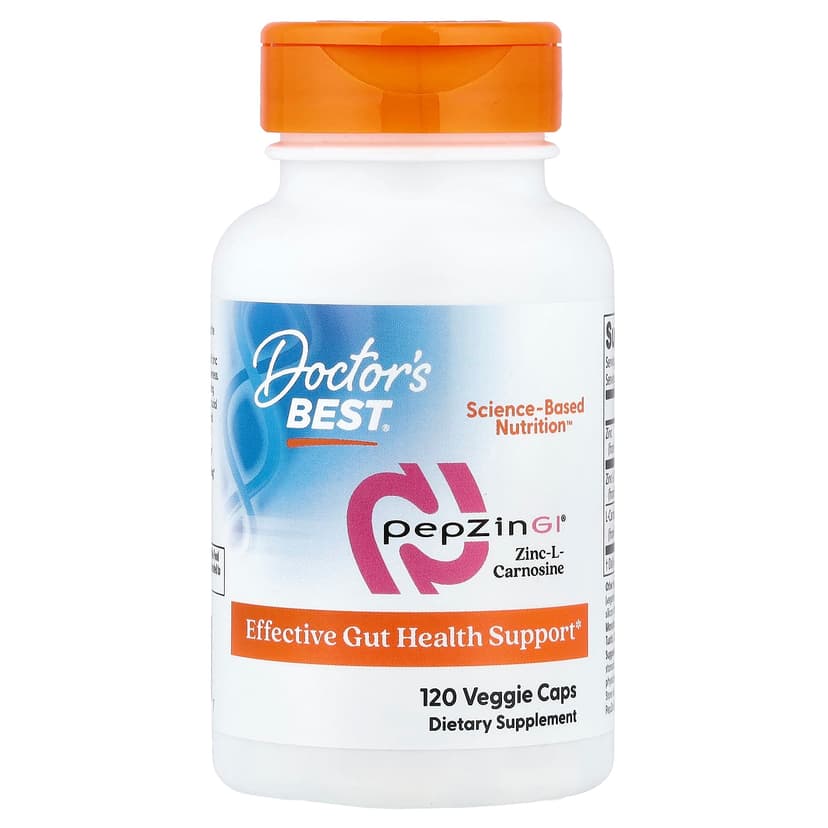 Doctor's Best, PepZin GI®，鋅-L-肌肽複合物，120 粒素食膠囊