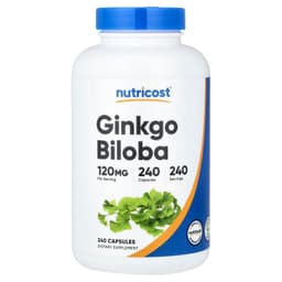 Nutricost, 銀杏，120 毫克，240 粒素食膠囊