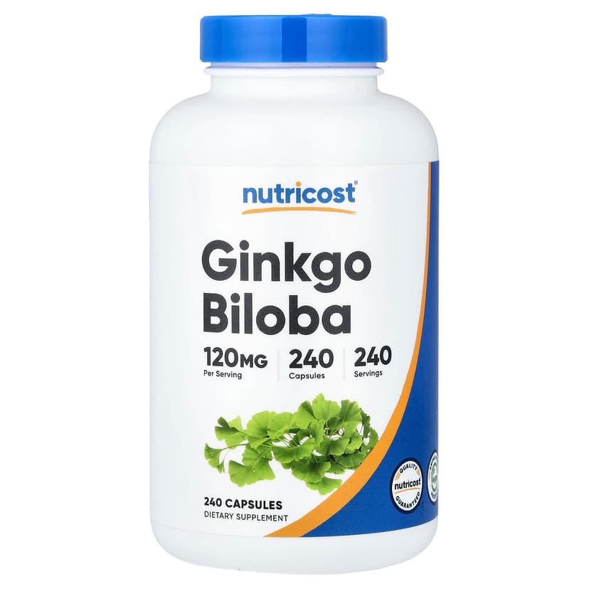 Nutricost, 銀杏，120 毫克，240 粒素食膠囊
