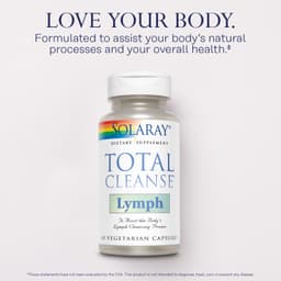 Solaray, Total Cleanse，淋巴幫助，60 粒素食膠囊