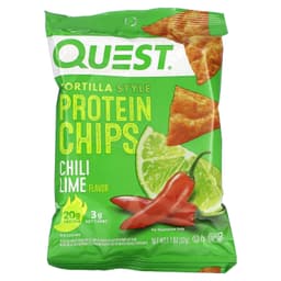 Quest Nutrition, 玉米餅蛋白質薯片，辣椒酸橙，8 袋，每袋 1.1 盎司（32 克）