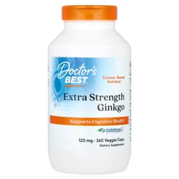 Doctor's Best, 特強型銀杏，120 毫克，360 粒素食膠囊
