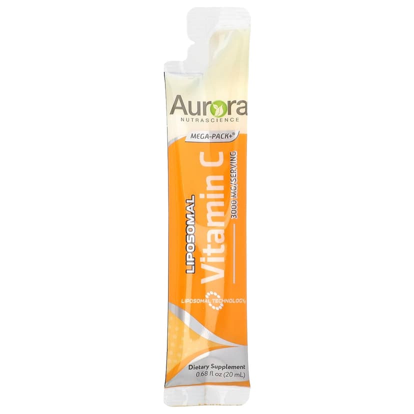 Aurora Nutrascience, Mega-Pack + 脂質體維他命 C，32 包，每包 0.68 液量盎司（20 毫升）