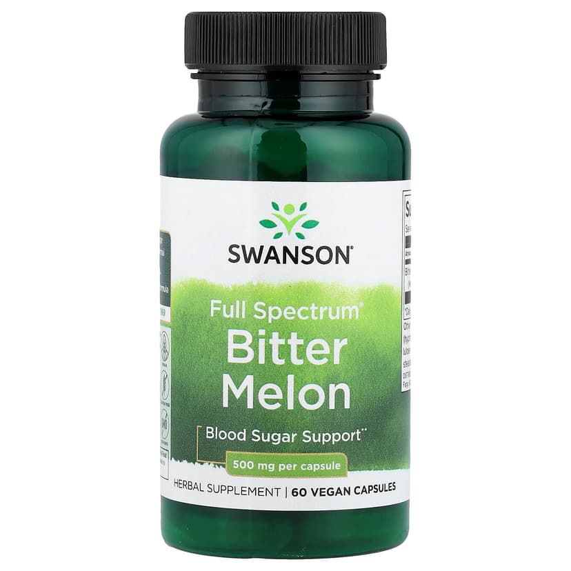 Swanson Vitamins, 多面®苦瓜，500 毫克，60 粒全素膠囊
