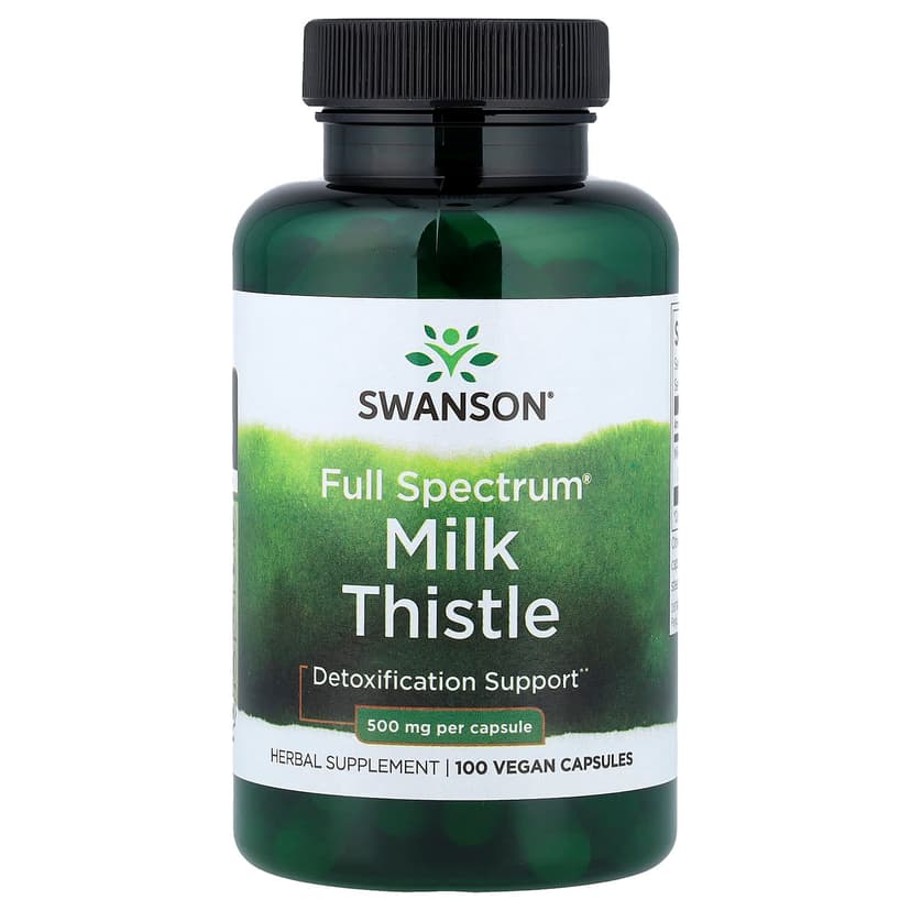 Swanson Vitamins, Full Spectrum® 多面水飛薊全素膠囊，500 毫克，100 粒