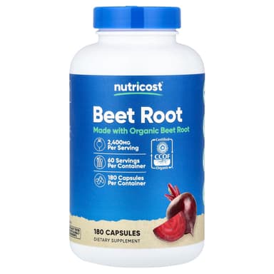 Nutricost, 甜菜根，2400 毫克，180 粒膠囊（每粒膠囊 800 毫克）