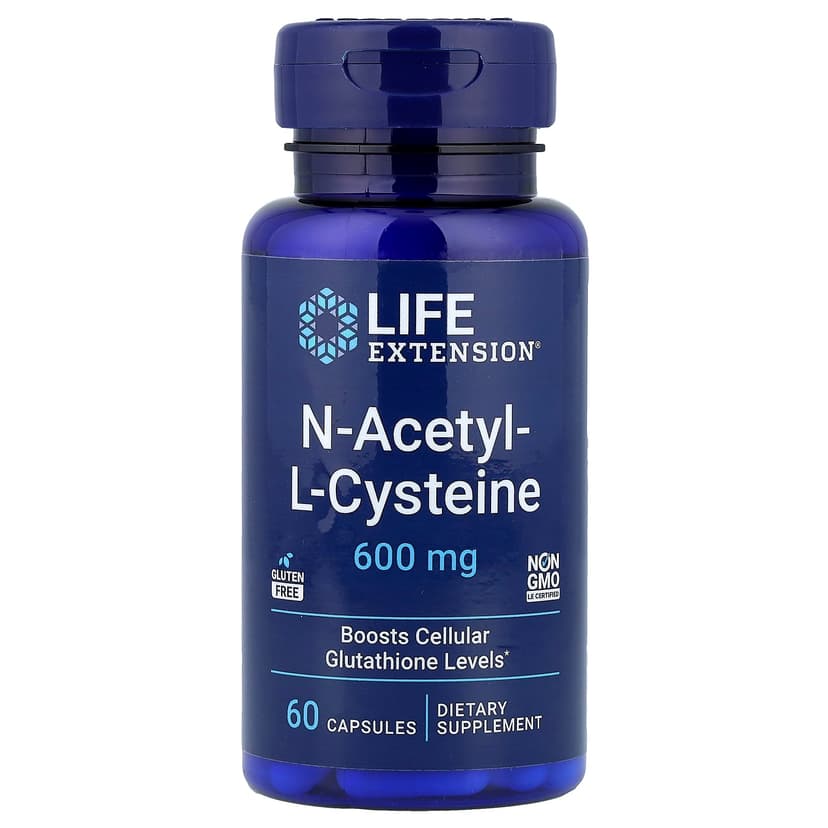 Life Extension, N-乙酰-L-半胱氨酸,600 毫克,60 粒膠囊
