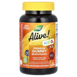 Nature's Way, Alive! 兒童，優質多維他命軟糖，櫻桃、葡萄和柳丁味，90 粒