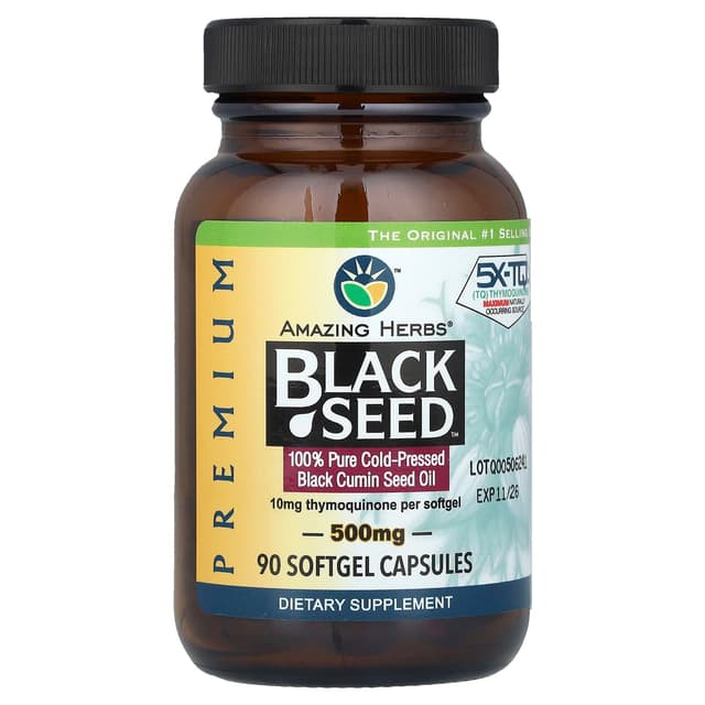 Amazing Herbs, 黑籽™，90 粒軟膠囊膠囊