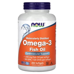 NOW Foods, omega-3 魚油，200 粒軟凝膠