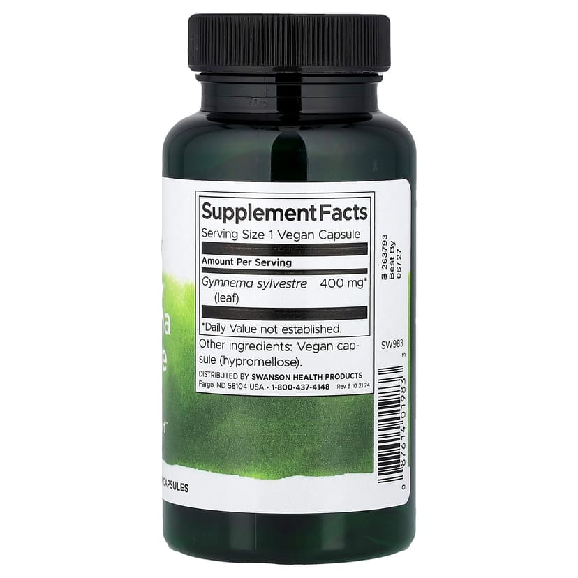 Swanson Vitamins, 多面® 匙羹藤葉，400 毫克，100 粒全素膠囊
