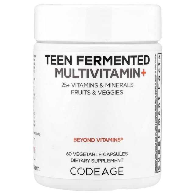 Codeage, 青少年發酵多維他命+， 60 粒素食膠囊