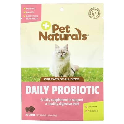 Pet Naturals, 日常益生菌，適用於各種大小的貓，30 片咀嚼片，1.27 盎司（36 克）