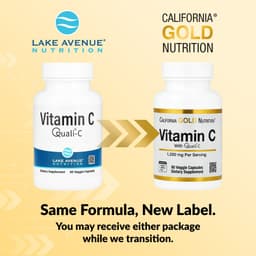 California Gold Nutrition, 維他命 C，Quali®-C，1,000 毫克，60 粒素食膠囊