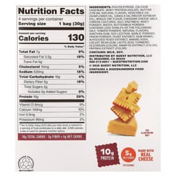 Quest Nutrition, 乳酪餅乾，勁爆切達乳酪，4 袋，每袋 1.06 盎司（30 克）