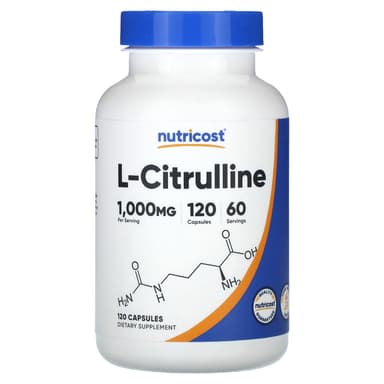 Nutricost, L-瓜氨酸,1000 毫克,120 粒膠囊(每粒膠囊 500 毫克)