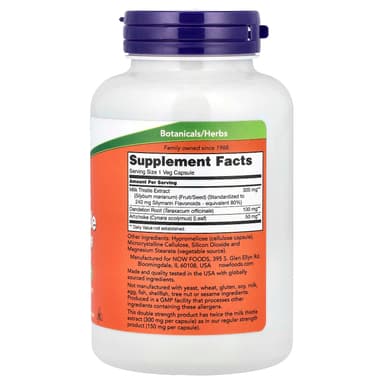 NOW Foods, 水飛薊草本提取物，300 毫克，200 粒素食膠囊