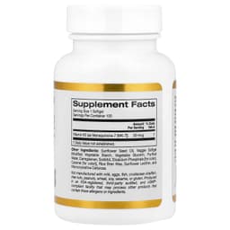 California Gold Nutrition, 維他命 K2（甲萘醌-7），50 微克，120 粒素食軟膠囊