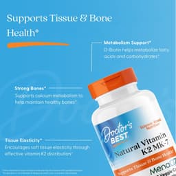 Doctor's Best, 天然維他命 K2 MK-7，含 MenaQ7，100 微克，60 粒素食膠囊