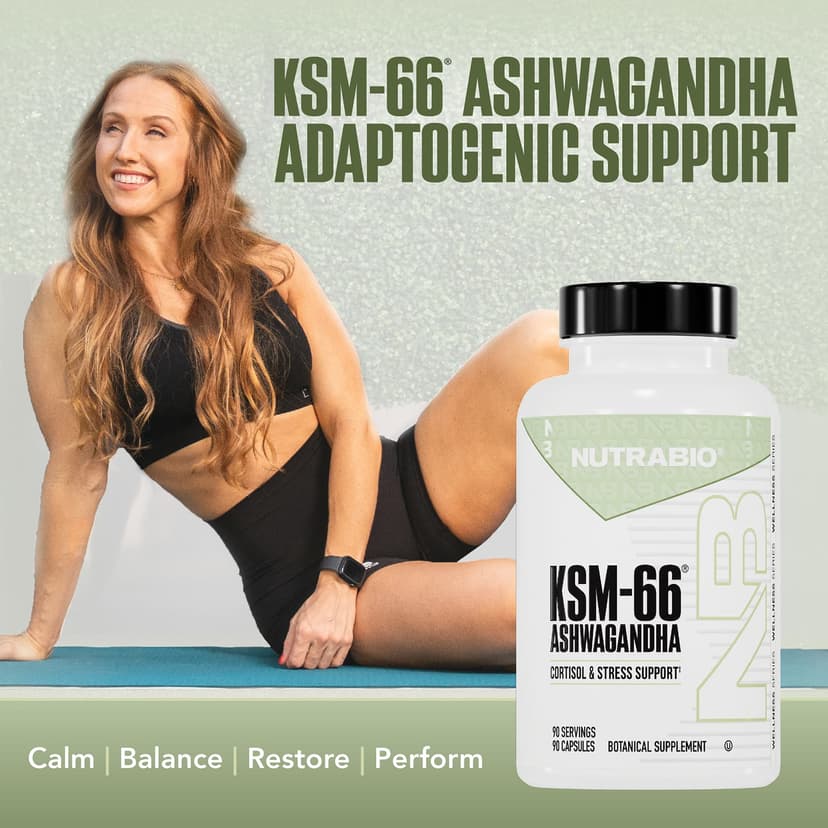 NutraBio, 南非醉茄 KSM-66，600 毫克，90 粒素食膠囊