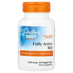 Doctor's Best, 充分活躍維他命 B12 素食膠囊，1500 微克，60 粒