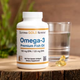 California Gold Nutrition, Omega-3 優質魚油，100 粒魚明膠軟膠囊（每粒 1,100 毫克）