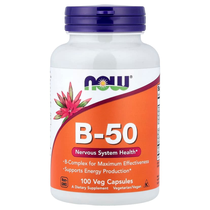 NOW Foods, 維他命 B-50，100 粒素食膠囊
