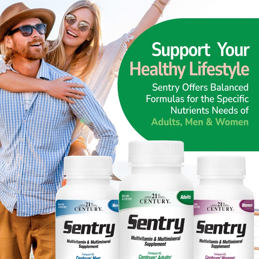 21st Century, Sentry，成年人復合維他命與多礦物質補充劑，300 片
