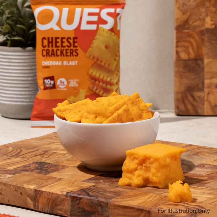 Quest Nutrition, 乳酪餅乾，勁爆切達乳酪，4 袋，每袋 1.06 盎司（30 克）