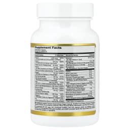 California Gold Nutrition, 多維他命和礦物質，含甲基 B12、維他命 C、L-甲基四氫葉酸和生物槲皮素，每日兩粒，60 粒素食膠囊