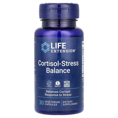 Life Extension, 皮質醇壓力調節素食膠囊，30 粒裝