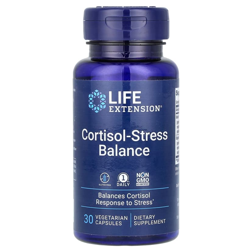Life Extension, 皮質醇壓力調節素食膠囊，30 粒裝