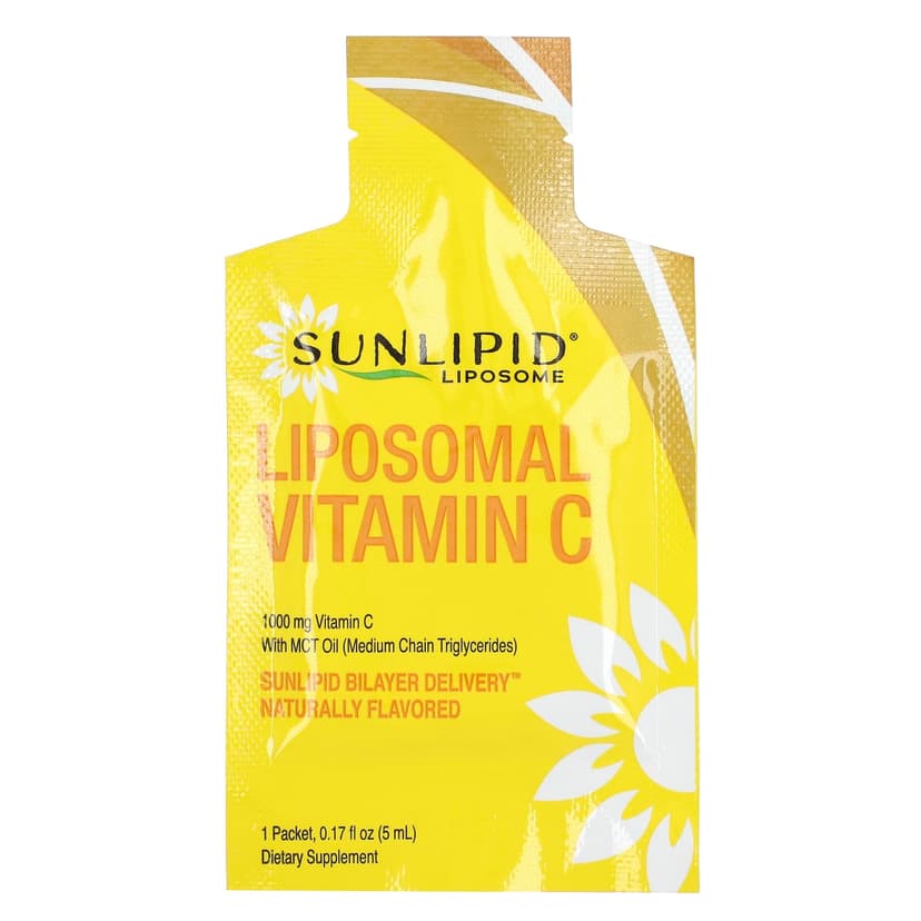 Sunlipid, 脂質體維他命 C，含中鏈甘油三酯油，30 包，每包 0.17 液量盎司（5 毫升）