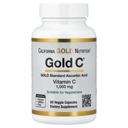 California Gold Nutrition, Gold C®，USP 級維他命 C，1,000 毫克，60 粒素食膠囊