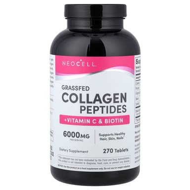 NeoCell, 草飼膠原蛋白肽 + 維他命 C 和生物維他命，270 片