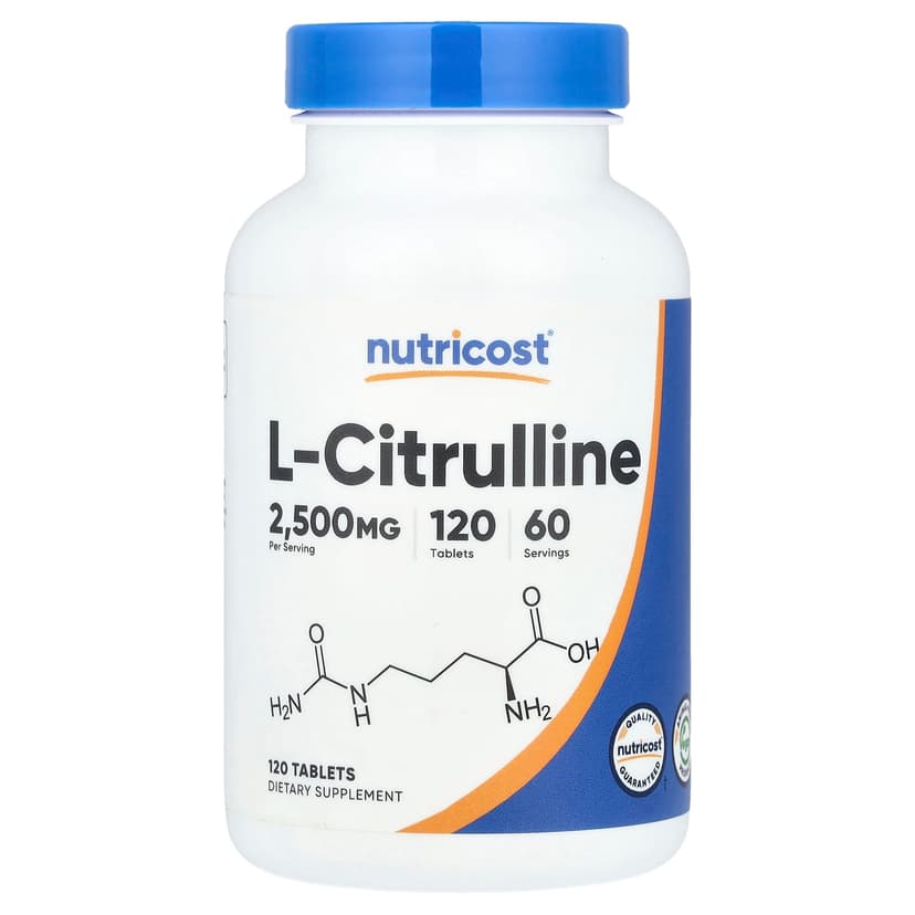 Nutricost, L-瓜氨酸，2500 毫克，120 片（每片 1250 毫克）