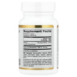 California Gold Nutrition, 維他命 D3 + K2（MK-7）素食膠囊，60 粒