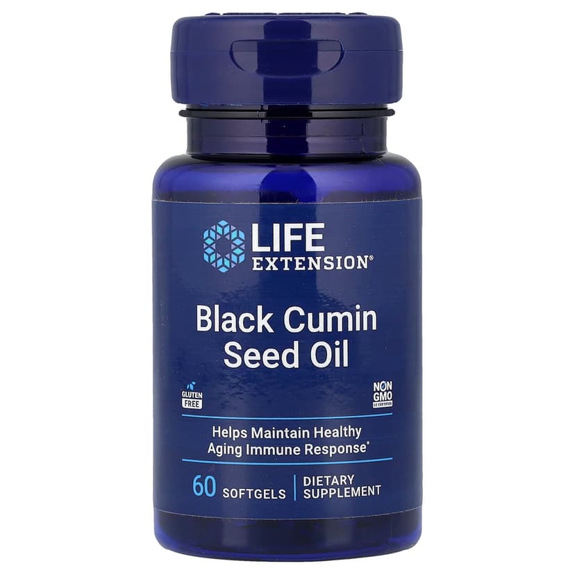 Life Extension, 黑籽油，60 粒軟膠囊（每粒軟膠囊 500 毫克）