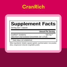 Natural Factors, CranRich® 高濃度蔓越莓，特強型，500 毫克，90 粒膠囊