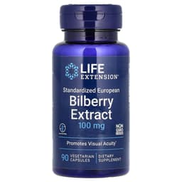 Life Extension, 標準歐洲越橘提取物，100 毫克，90 粒素食膠囊