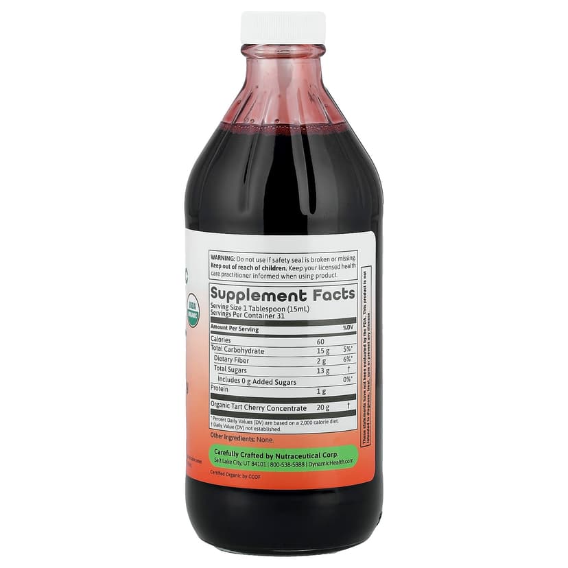 Dynamic Health, Once Daily Tart Cherry, Ultra 5X, 全 Juice Concentrate, 16 fl oz (473 ml)