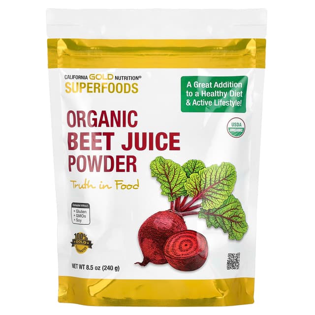 California Gold Nutrition, SuperFood,有機甜菜汁粉,8.5 盎司(240 克)