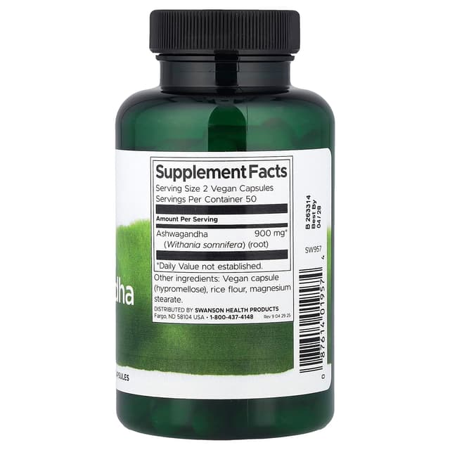 Swanson Vitamins, Full Spectrum® 南非醉茄,100 粒全素膠囊(每粒 450 毫克)