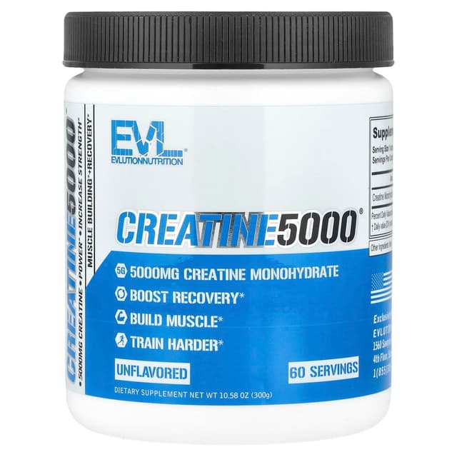 EVLution Nutrition, CREATINE5000,原味,10.58 盎司(300 克)