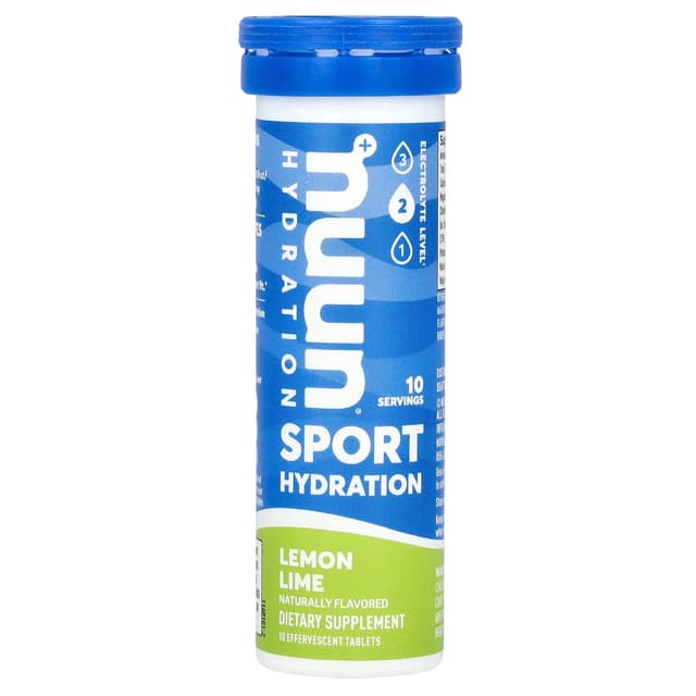 Nuun, 運動補水,泡騰電解質飲品,檸檬酸橙味,10 片