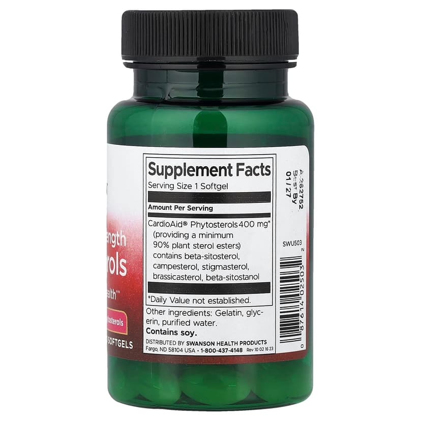 Swanson Vitamins, 植物甾醇,特強型,60 粒軟膠囊