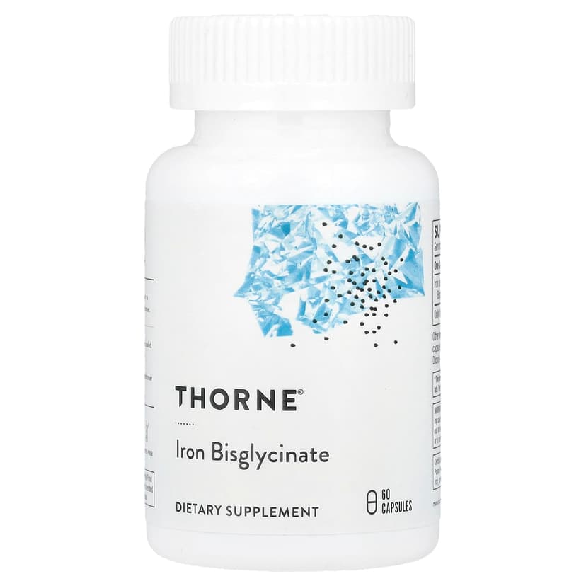 Thorne, 甘胺酸亞鐵,60 顆膠囊(每顆含 25 毫克)