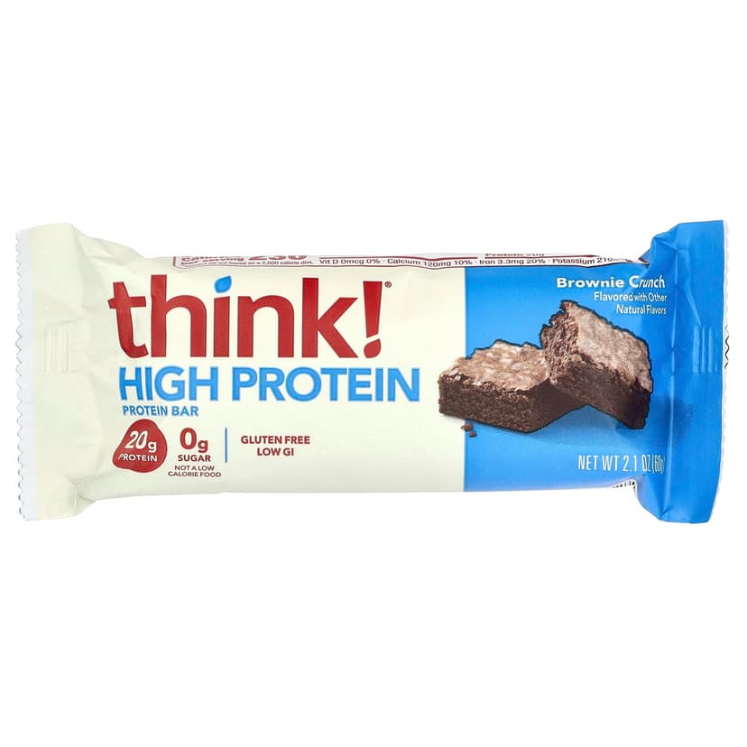 Think !, 高蛋白棒,Brownie Crunch,5 棒,每棒 2.1 盎司(60 克)
