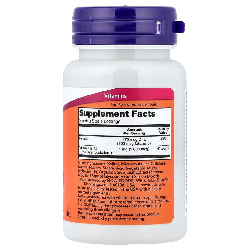 NOW Foods, B-12,100 片