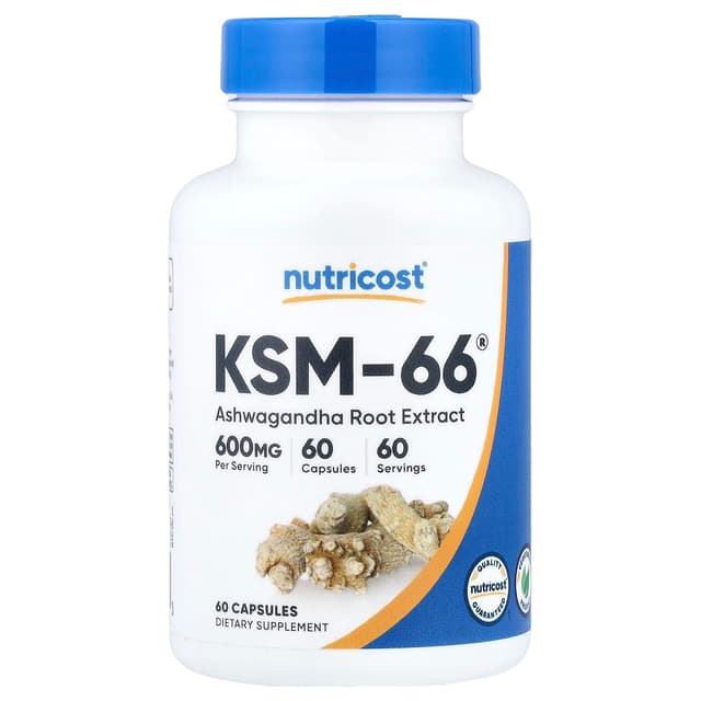Nutricost, KSM-66 南非醉茄根提取物,600 毫克,60 粒膠囊